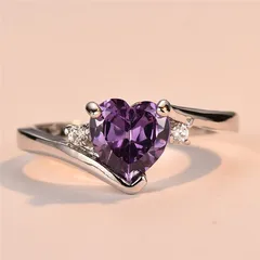 Sweet Geometric Ring For Women In Multicolor With Artificial Gemstones, 1 Piece Alloy Jewelry 4