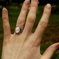 For Unisex Alloy Rings Featuring Antique Silver Plated Finish With Water Plating Technique And 0.03µm-0.05µm Coating Thickness 2
