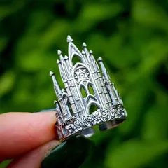 Unisex Alloy Cross Ring For Everyday Wear 4