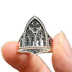 Unisex Alloy Cross Ring For Everyday Wear 5