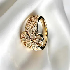 Unisex Alloy Rings For Flowers Featuring Electroplated Finish 4