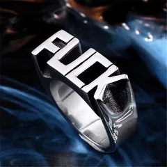 For Unisex Alloy Rings With Antique Silver Plated Finish, Featuring Water Plating And 0.03µm-0.05µm Coating Thickness 3