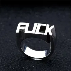 For Unisex Alloy Rings With Antique Silver Plated Finish, Featuring Water Plating And 0.03µm-0.05µm Coating Thickness 4