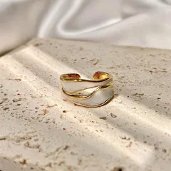 Unisex Animal Pattern Ring For Everyday Wear, Alloy Material With 10K Real Gold Plated Coating 0.03µm And Natural Stone Inlay 2