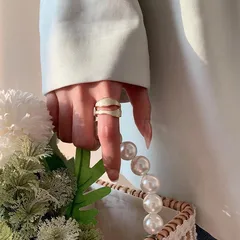 Unisex Animal Pattern Ring For Everyday Wear, Alloy Material With 10K Real Gold Plated Coating 0.03µm And Natural Stone Inlay 3
