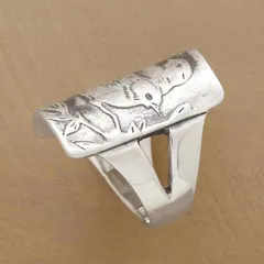 Unisex Bird Ring For Everyday Wear, Antique Silver Plated Alloy With Water Plating And 0.03µm-0.05µm Coating Thickness 3