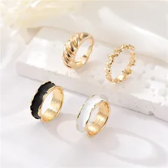 Unisex Circle Ring In Copper With 14K Real Gold Electroplated Finish, Elegant Gold Tone Jewelry
