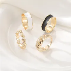 Unisex Circle Ring In Copper With 14K Real Gold Electroplated Finish, Elegant Gold Tone Jewelry 2