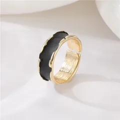 Unisex Circle Ring In Copper With 14K Real Gold Electroplated Finish, Elegant Gold Tone Jewelry 3
