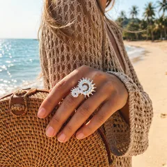 Conch Ring For Unisex Featuring Zinc Alloy Material With KC Golden Plated Water Plating And 0.03µm-0.05µm Thickness 5
