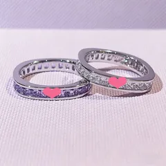 Luxurious Unisex Copper Ring For Everyday Wear Featuring Electroplated Finish And Zircon Inlay
