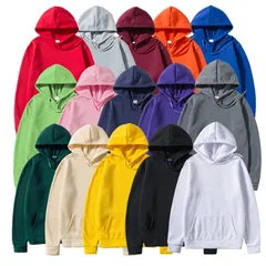 Men's Casual Long Sleeve Hoodie In Polyester Fabric 2
