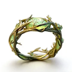 Infinity Ring For Unisex Featuring Golden Plated Zinc Alloy With Rhinestones And 0.05µm-0.08µm Plating Thickness