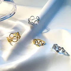 For Unisex Snake Open Rings In Titanium Steel With 18K Real Gold Plated Finish Featuring Twist Craftsmanship 2
