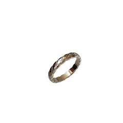 Lingge For Unisex Rings 1 Pair In Titanium Steel With 18K Real Gold Plated Finish, Featuring Elegant Gold Color 5