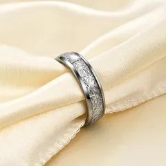 Unisex Tungsten Steel Ball Ring In Steel Color For Durable And Stylish Wear 4