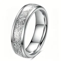 Unisex Tungsten Steel Ball Ring In Steel Color For Durable And Stylish Wear 5