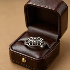 For Unisex Vintage Style Open Rings In Silver Zinc Alloy, Perfect For Summer Wear 2