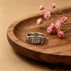 For Unisex Vintage Style Open Rings In Silver Zinc Alloy, Perfect For Summer Wear 4