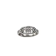 For Unisex Vintage Style Open Rings In Silver Zinc Alloy, Perfect For Summer Wear 5