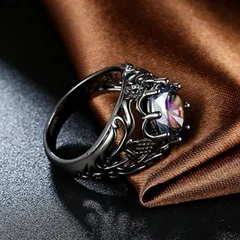For Unisex Zinc Alloy Rings With Copper Plated Finish Featuring 0.08µm Minimum Thickness And Zircon Inlay 2