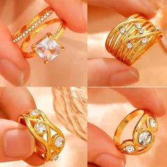 Vintage Style Bird Ring For Women Handmade With Zinc Alloy And Rhinestones Inlay