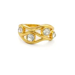 Vintage Style Bird Ring For Women Handmade With Zinc Alloy And Rhinestones Inlay 5