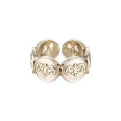 Vintage Style Copper Ring For Unisex In Gold Color 2