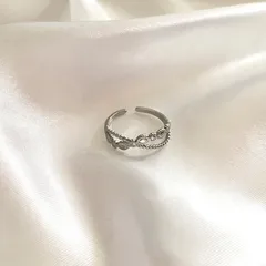 Vintage Style Crossover Ring For Unisex Featuring Carving, Made Of Titanium Steel With 18K Real Gold Plated Finish 3