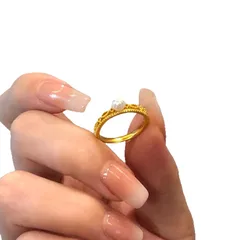 Vintage Style Crown Open Ring For Women In Electroplated Copper 5