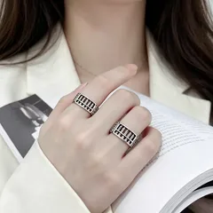 Vintage Style Ethnic Open Rings For Unisex In Silver Copper With Electroplated Finish 2