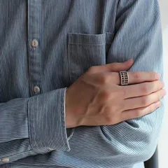 Vintage Style Ethnic Open Rings For Unisex In Silver Copper With Electroplated Finish 4