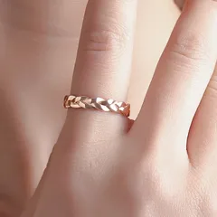 Vintage Style Geometric Rings For Women In Gold Metal Featuring Electroplated Craftsmanship