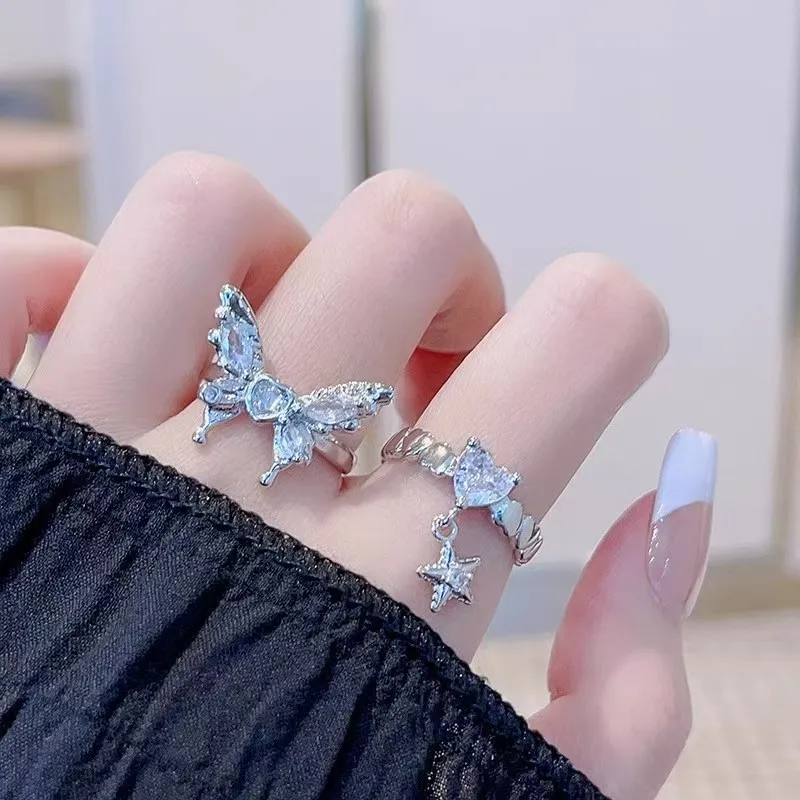 Vintage Style Heart Shape Ring For Unisex Featuring Electroplated Metal Design 5