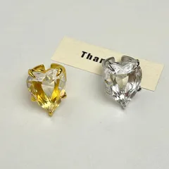Vintage Style Heart Shape Open Ring For Women In Gold Zinc Alloy With Electroplated Finish 4