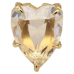 Vintage Style Heart Shape Open Ring For Women In Gold Zinc Alloy With Electroplated Finish 5