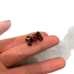 Vintage Style Heart Shape Ring For Women In Alloy With Zircon Inlay Featuring Electroplated Finish 5