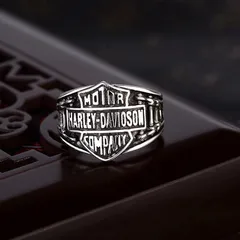 Vintage Style Men's Open Letter Ring In Alloy With Electroplated Finish 2