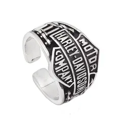 Vintage Style Men's Open Letter Ring In Alloy With Electroplated Finish 5