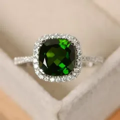 Vintage Style Square Ring For Women In Royal Blue Alloy With Natural Stone Inlay Featuring Electroplated Finish 2