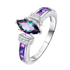 Water Droplets Ring For Women In Zinc Alloy With Copper Plated Finish And Rhinestones, Featuring 0.05µm-0.08µm Plating Thickness 5