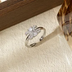 Waterproof Non Tarnish Open Rings For Women Featuring 18K Real Gold Plated Copper With Zircon Inlay 3