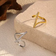 Waves Electroplated Copper Wave Ring For Women In Gold With Simple Style 2