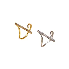 Waves Electroplated Copper Wave Ring For Women In Gold With Simple Style 5