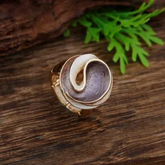 Rose For Women Adjustable Ring In Rose Red Zinc Alloy Featuring Simple Style And Enamel Craftsmanship 3