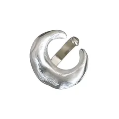 Moon For Women Adjustable Ring In Silver Alloy Featuring Asymmetrical Craftsmanship 5