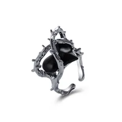 Retro Heart Shape Ring For Women Featuring Electroplated Alloy Design 3