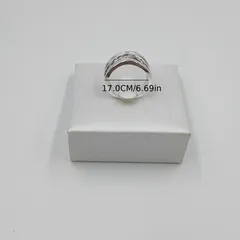 For Women Silver Plated Zinc Alloy Rings Featuring 0.01µm Plating Thickness And Handmade Craftsmanship 4
