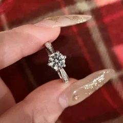 For Women Adjustable Copper Ring In Simple Style With Claw Setting And Zircon Inlay 4