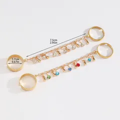 Women’s Alloy Rings With Tassel Craftsmanship Featuring Zircon Inlay In Elegant Colour 4